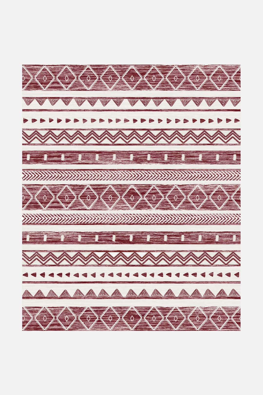 Ikat Maroon Teppich - Image 17