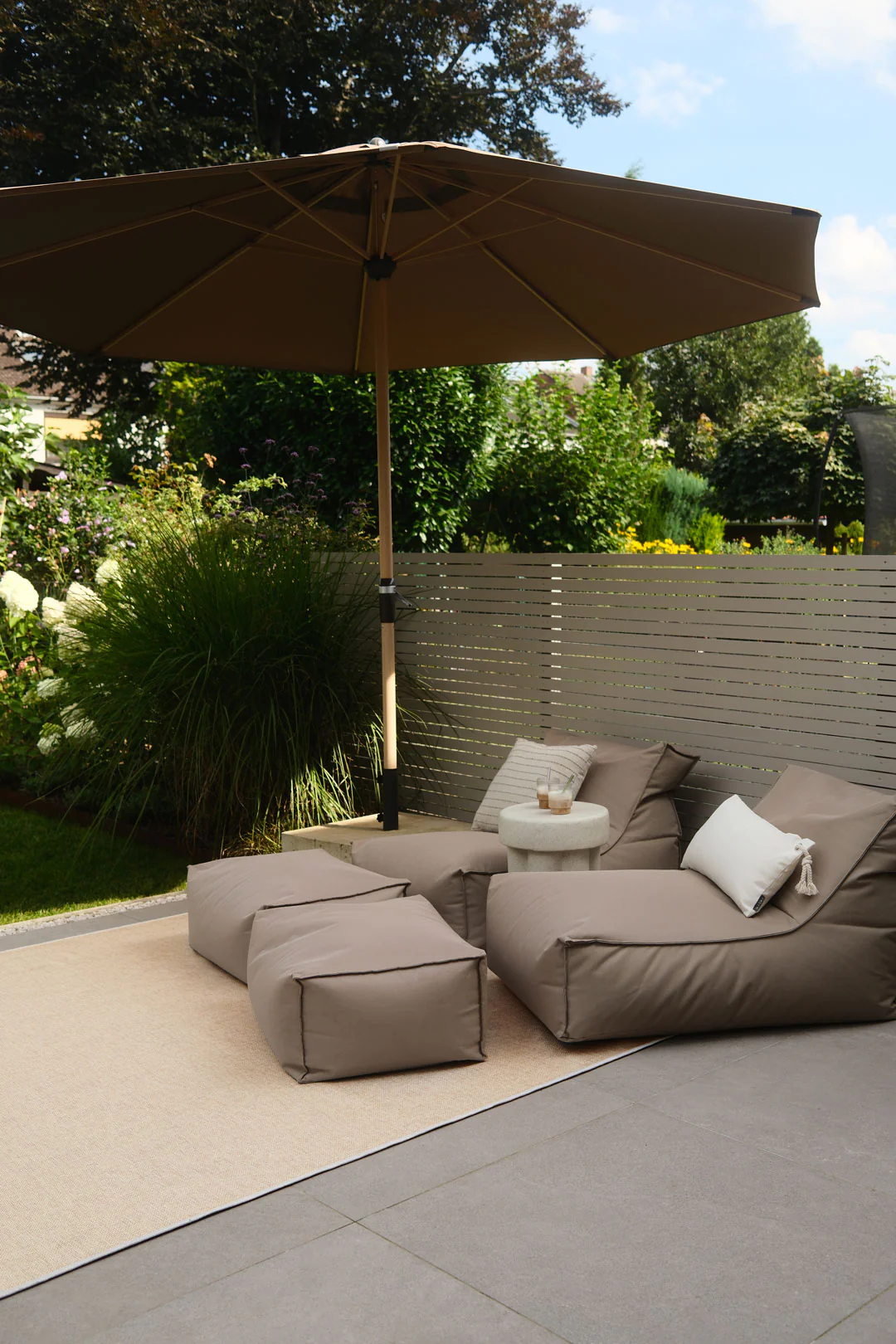 Jute-Haptik Mono Creme Teppich - Image 23