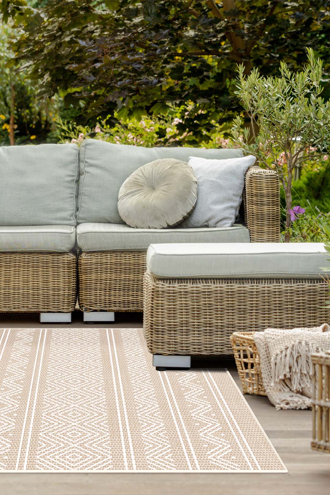 Outdoor Aztek Creme Teppich - Image 20